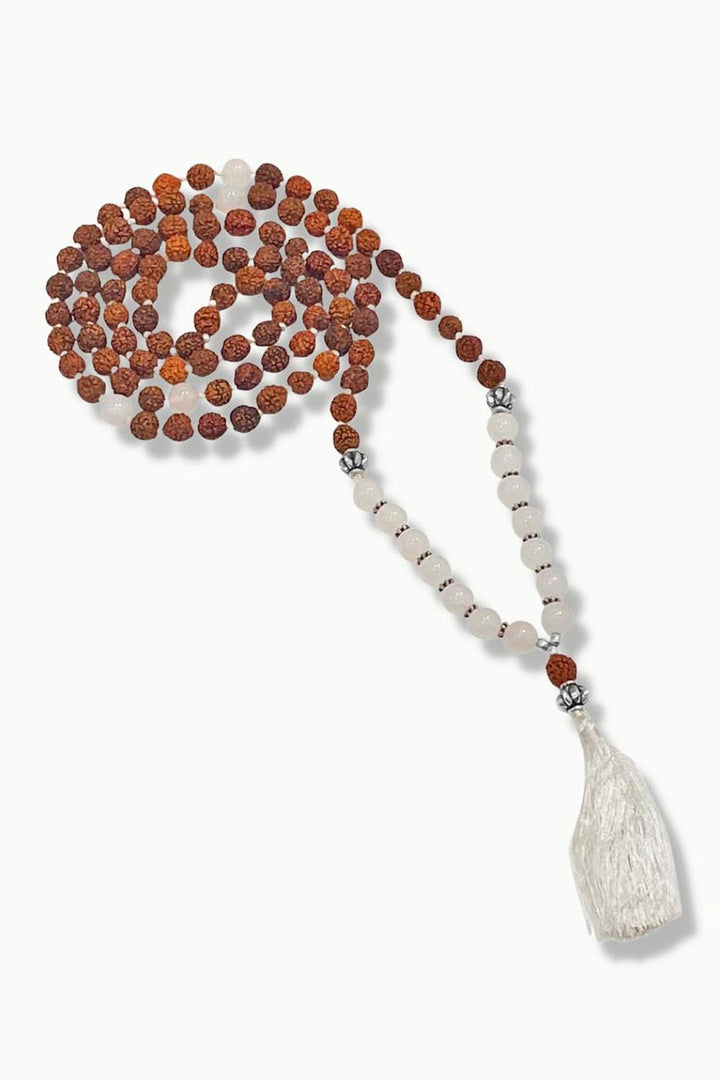 Sivalya Journey 108 Rudraksha and Moonstone Mala