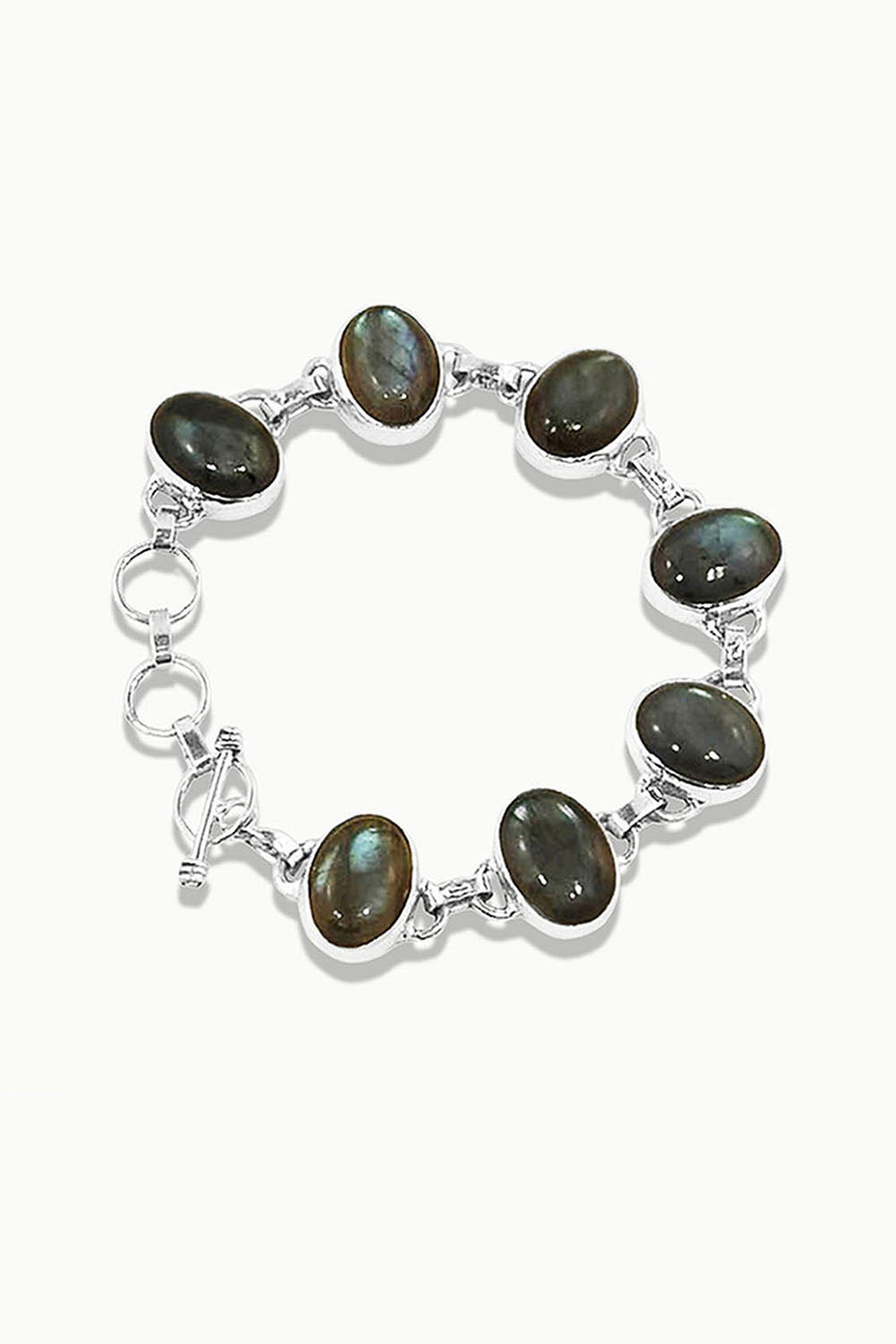 Labradorite and Silver Bracelet