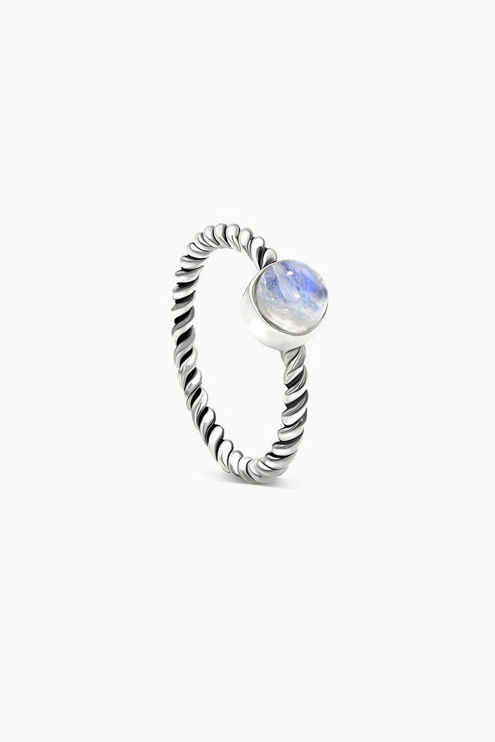 Sivalya Moonstone Solitaire Ring - Bijoux