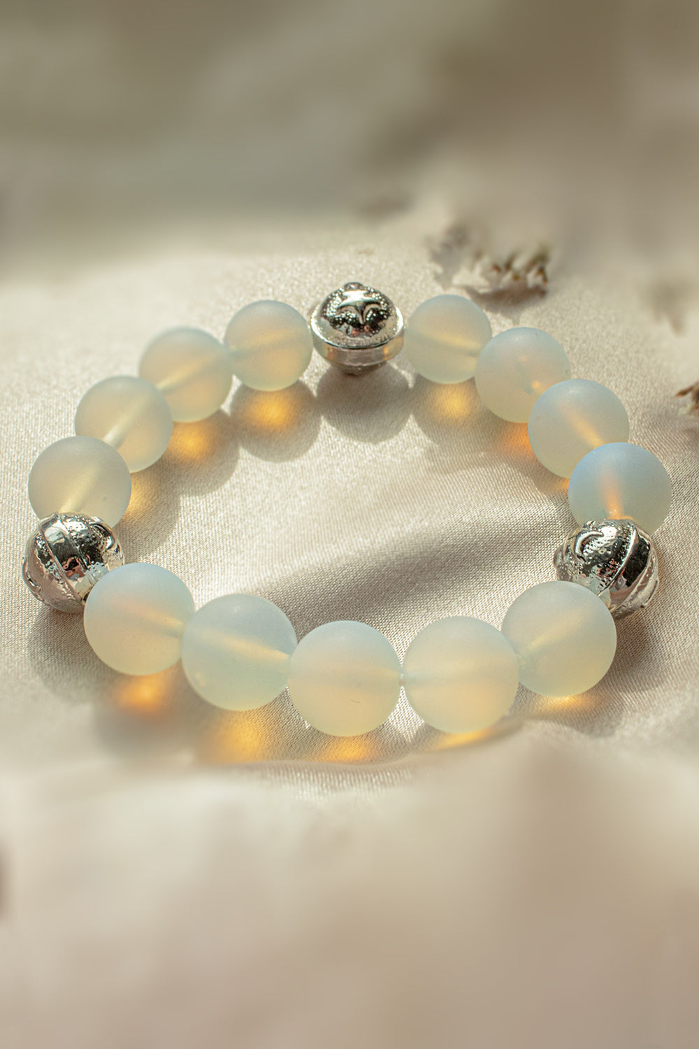 Sivalya Park Avenue White Jade Crystals Bracelet