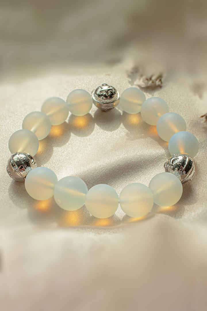Sivalya Park Avenue White Jade Crystals Bracelet