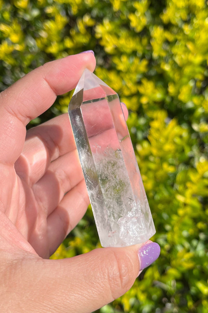 Optical Clear Quartz Crystal Polished Point #1