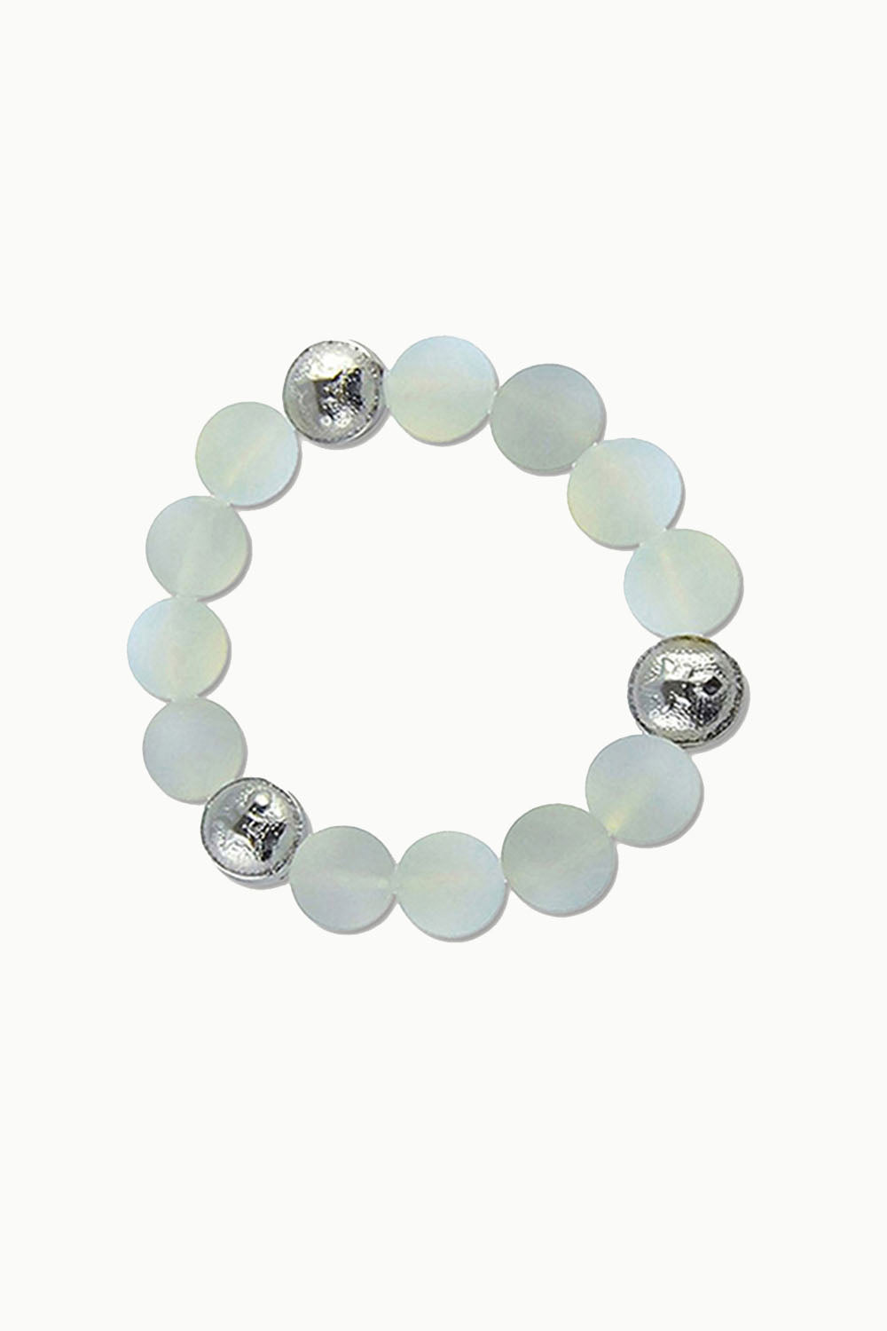 Sivalya Park Avenue White Jade Crystals Bracelet