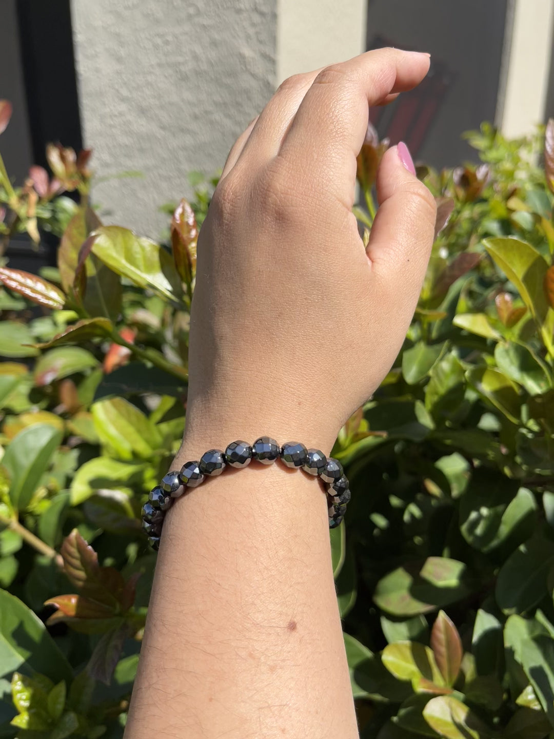 Sivalya Hematite Gemstone Beaded Bracelet