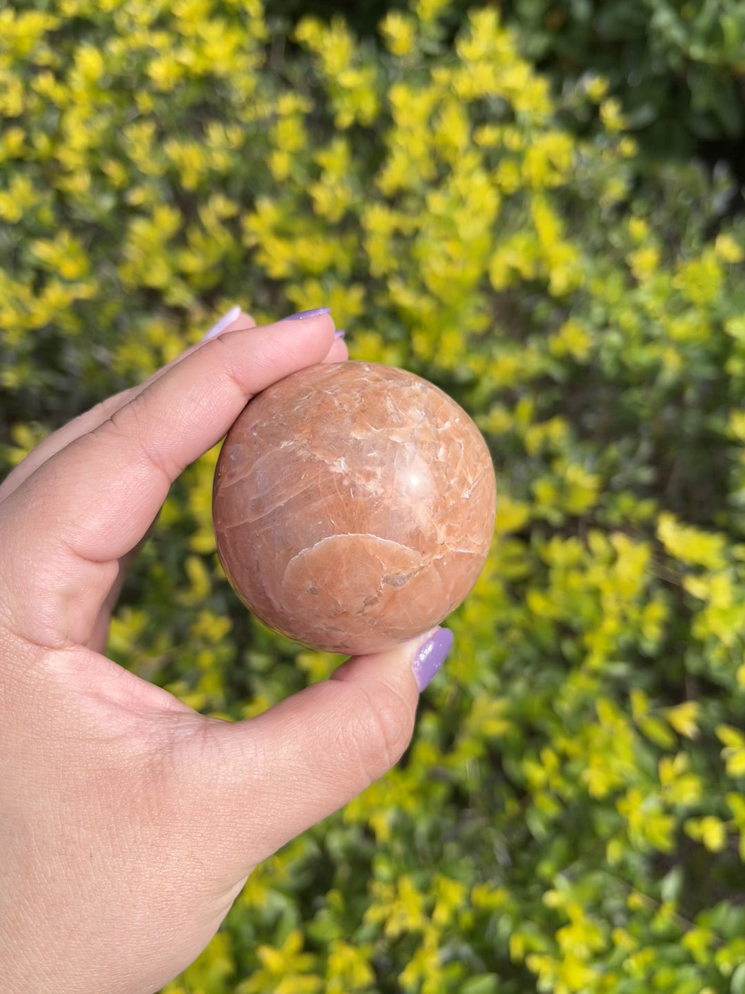 Peach Moonstone Sphere