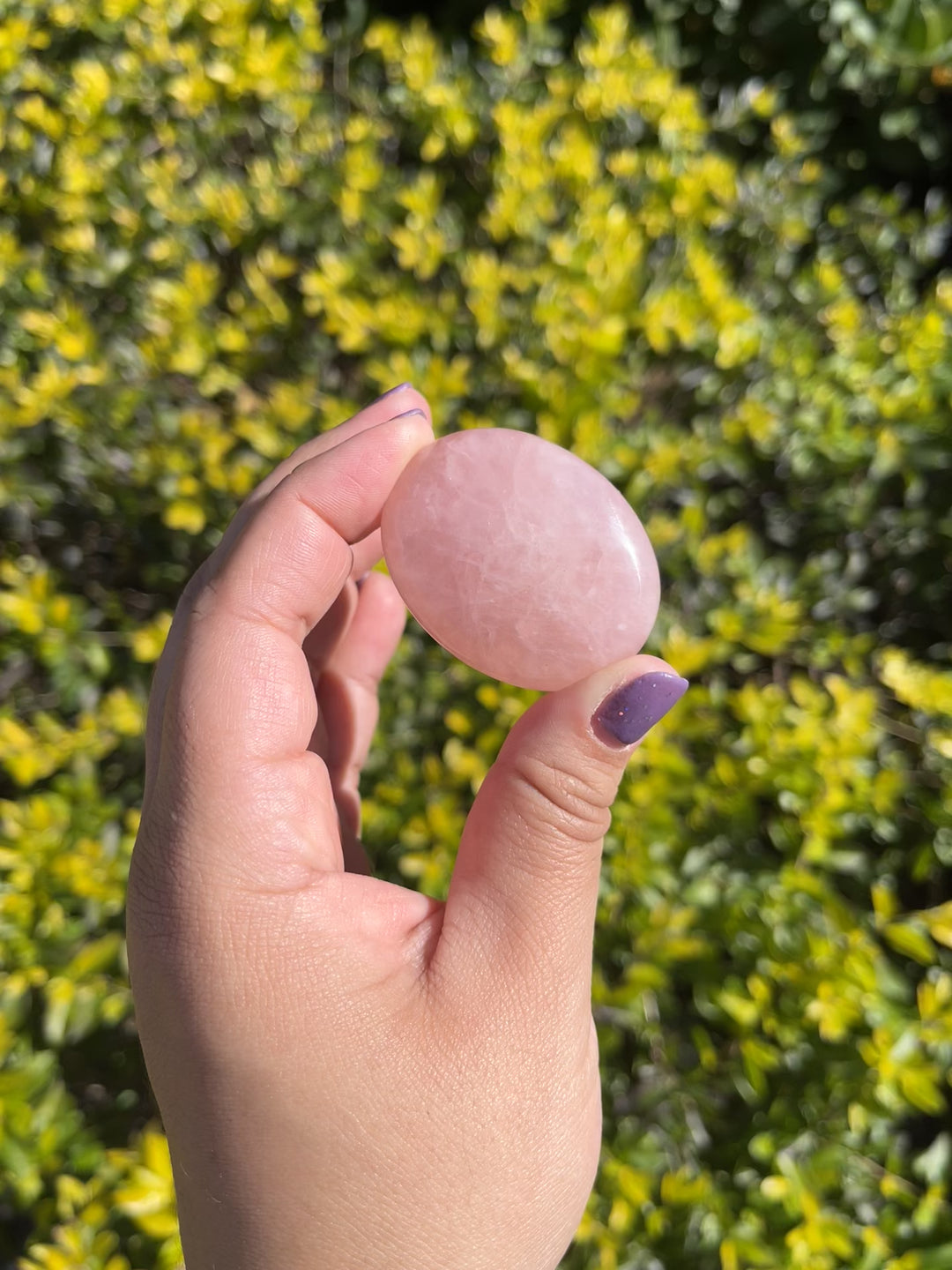 Rose Quartz Worry Stone