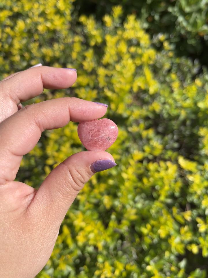 Rhodochrosite Heart Crystal