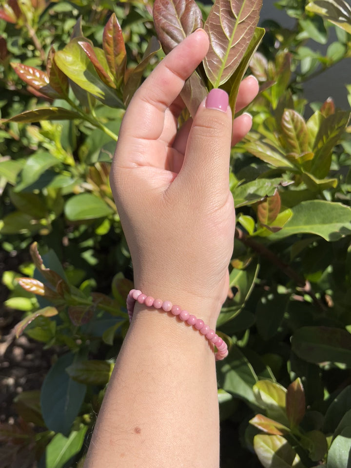 Sivalya Rhodochrosite Gemstone Beaded Bracelet