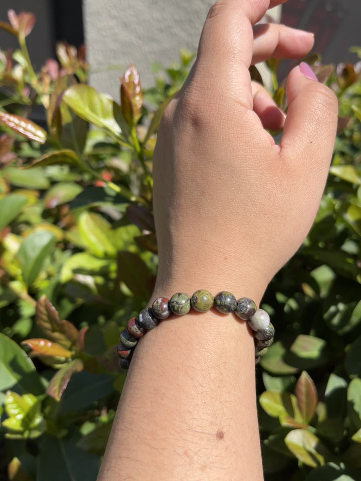 Sivalya Bloodstone Gemstone Beaded Bracelet