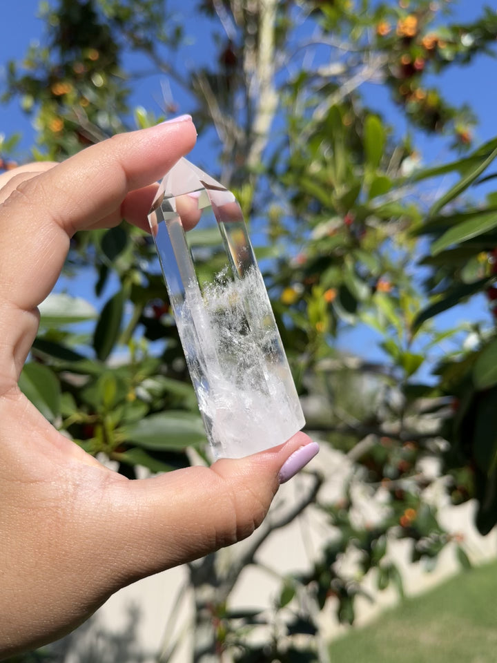 Optical Clear Quartz Crystal Polished Point #1