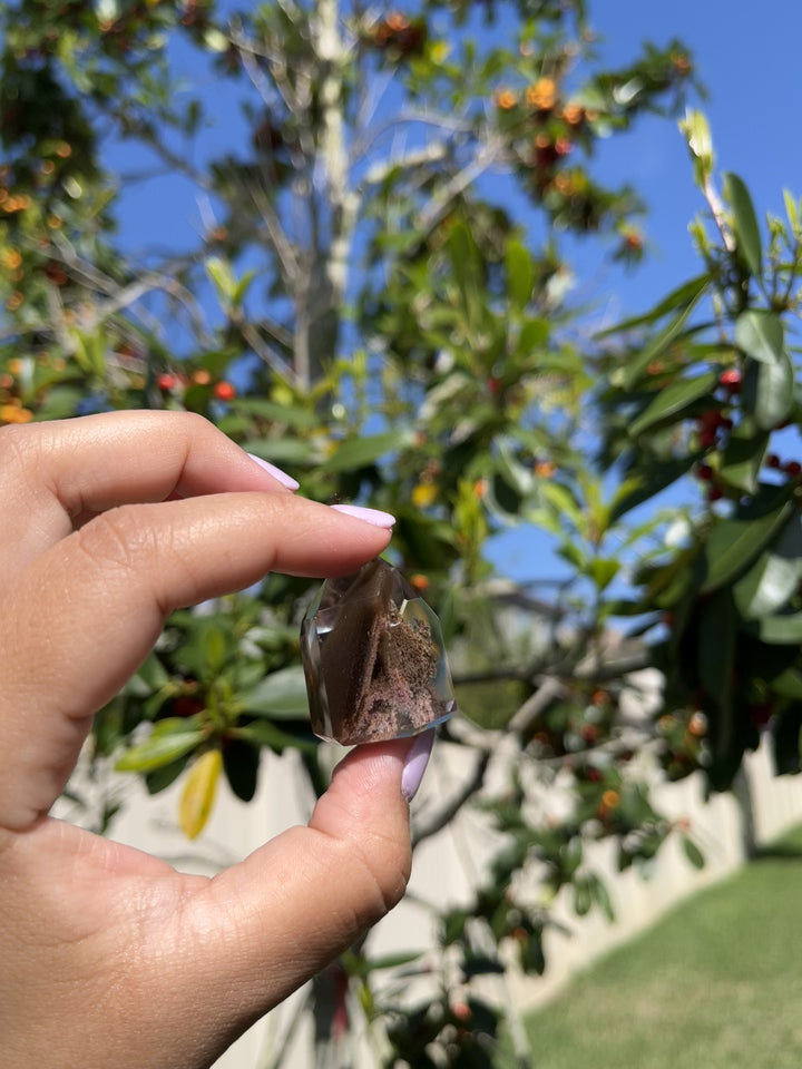 Lodolite Quartz Angular Point Freeform