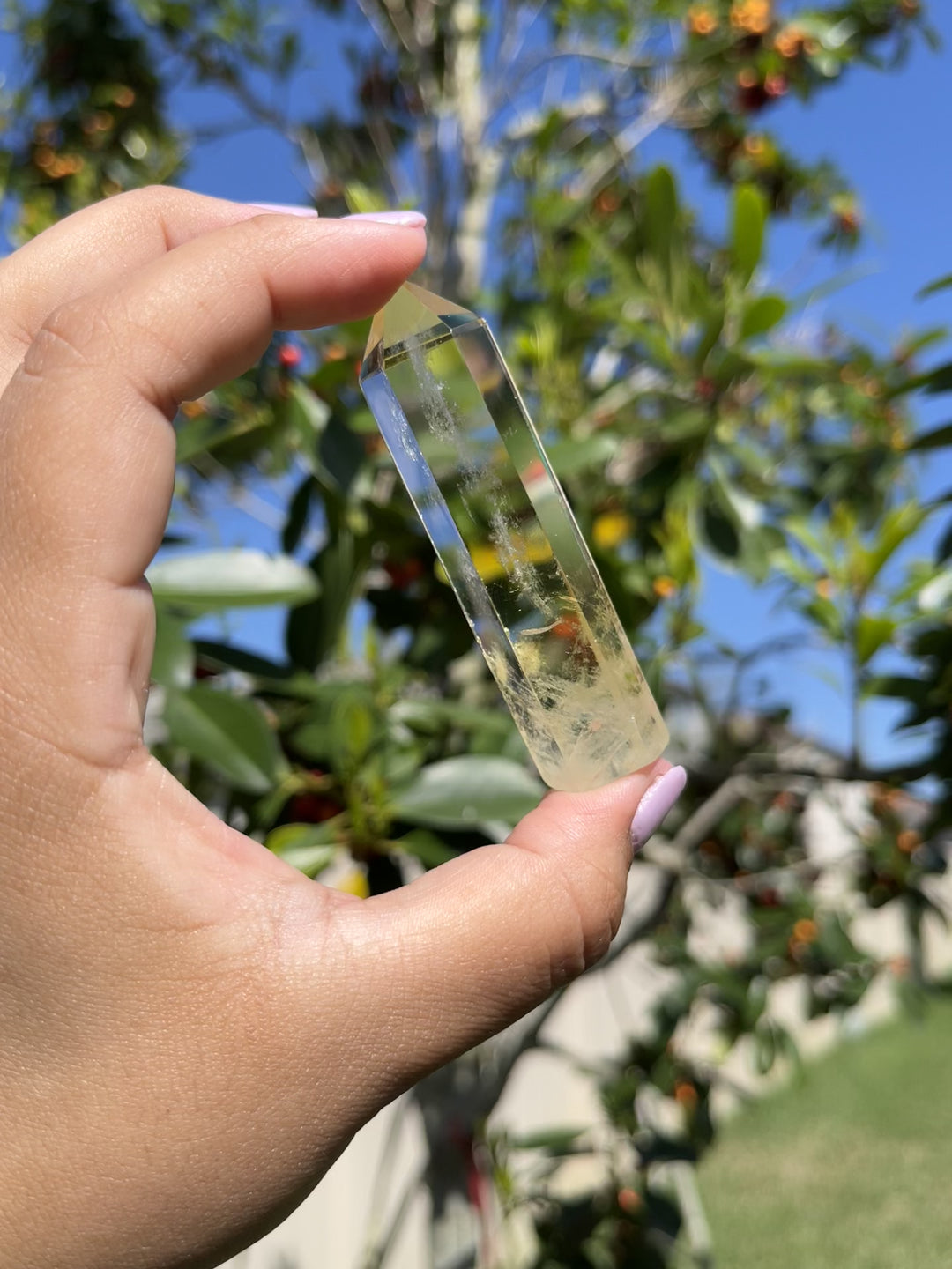 Citrine Polished Point Phantom Inclusions #3