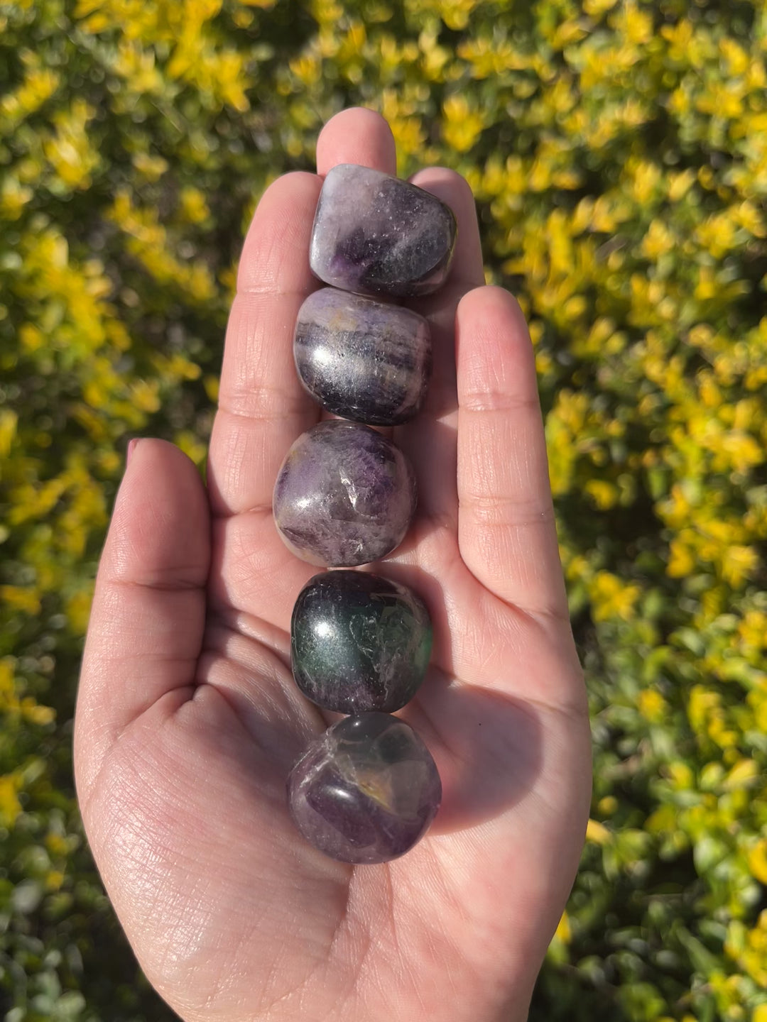 Rainbow Fluorite Tumbles