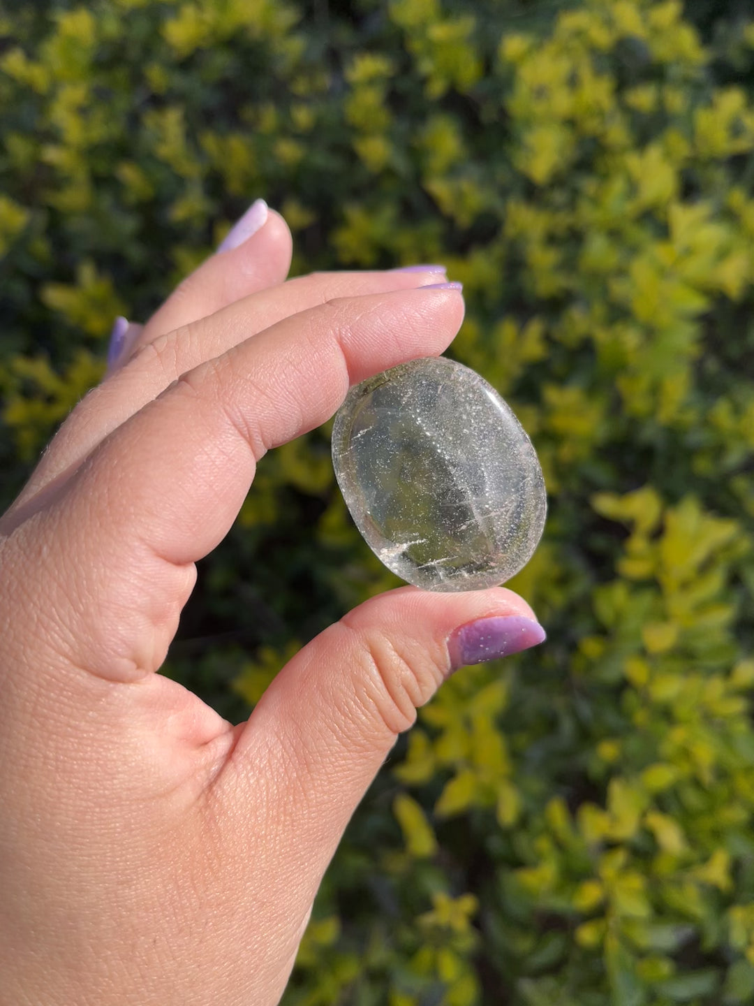 Clear Quartz Palm Crystal