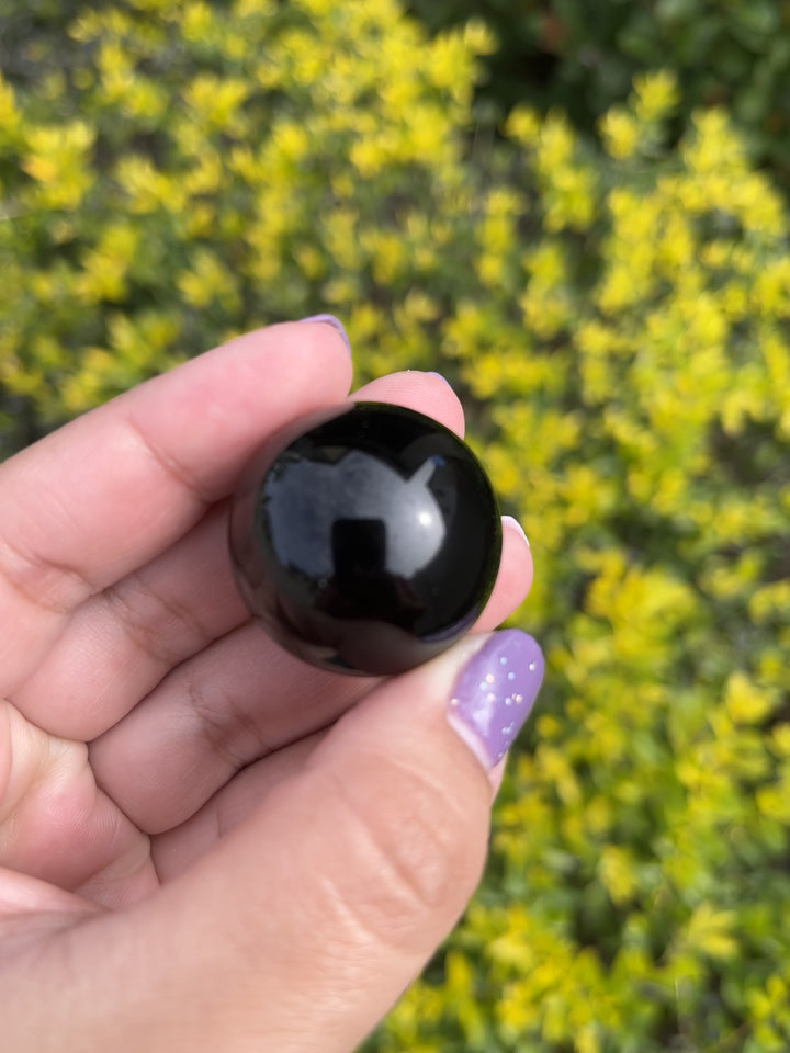 Black Obsidian Sphere #1