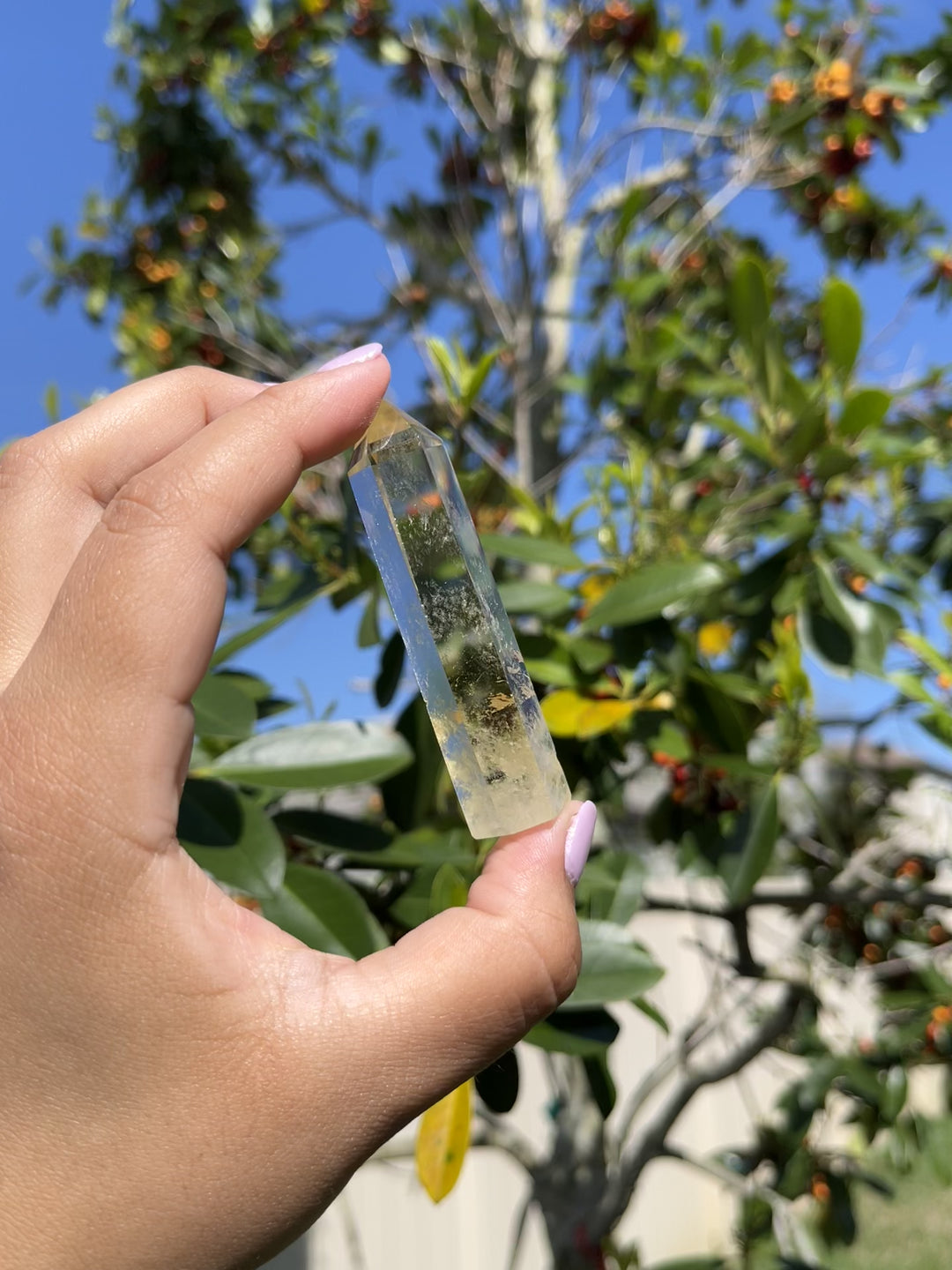 Citrine Polished Point Phantom Inclusions #2