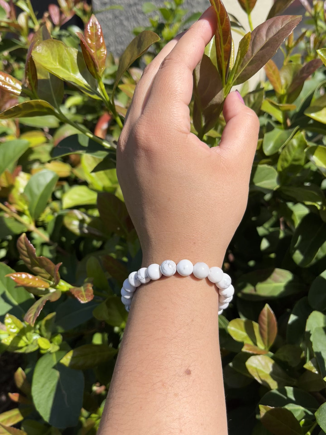 Sivalya Howlite Gemstone Beaded Bracelet