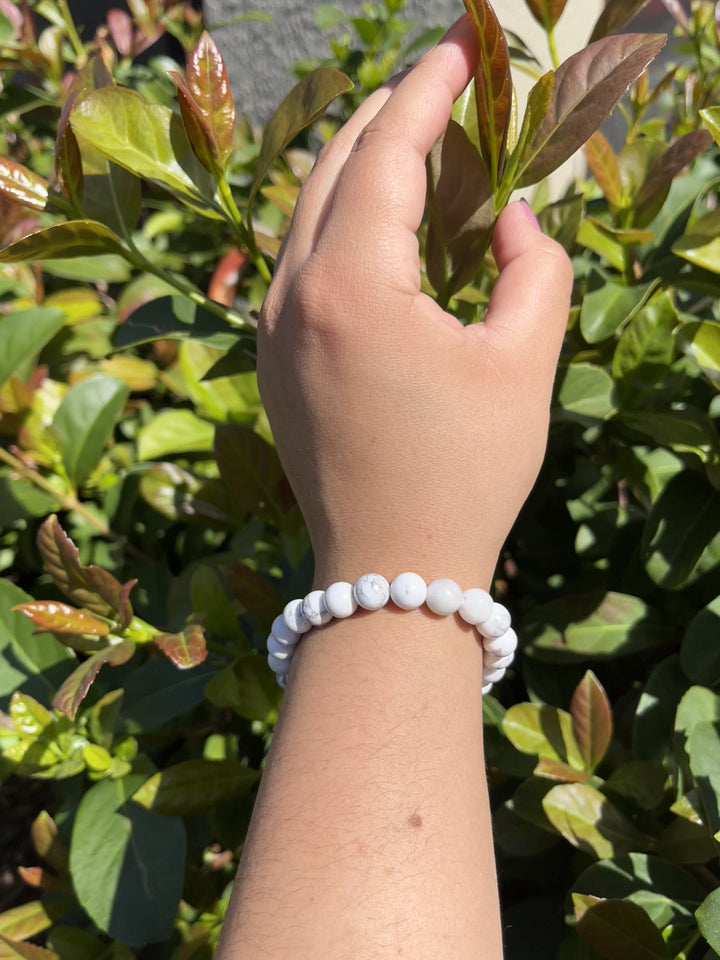 Sivalya Howlite Gemstone Beaded Bracelet