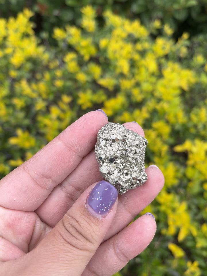 Pyrite and Quartz Crystal Cluster in Matrix #2