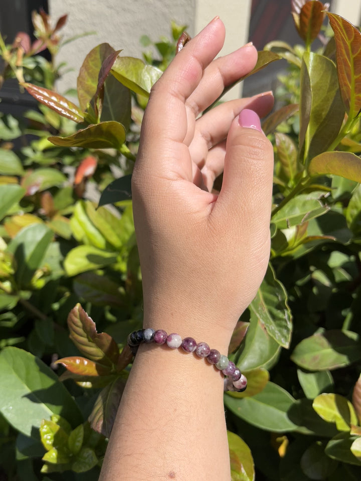 Sivalya Watermelon Tourmaline Gemstone Beaded Bracelet