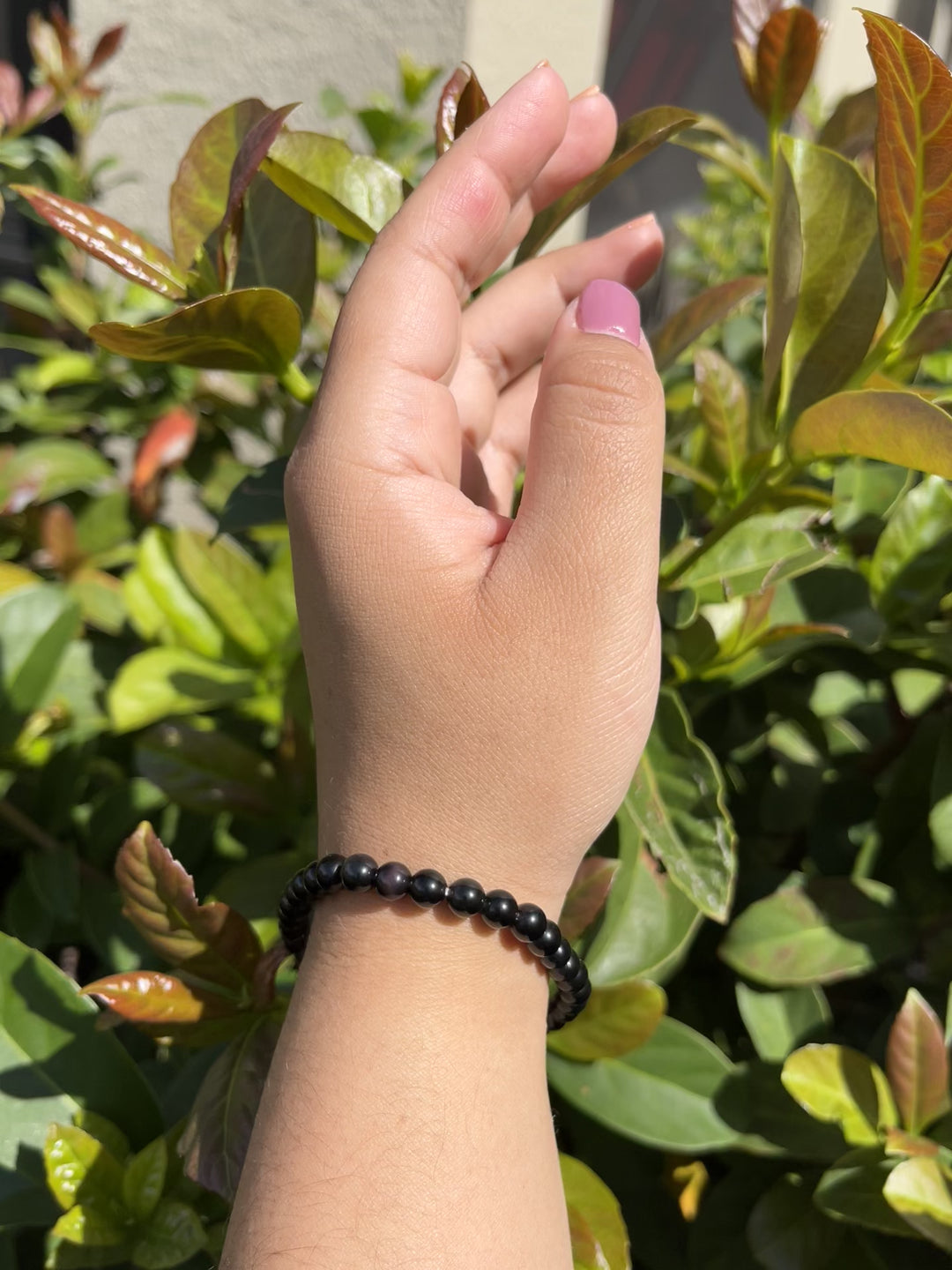 Sivalya Black Tourmaline Gemstone Beaded Bracelet