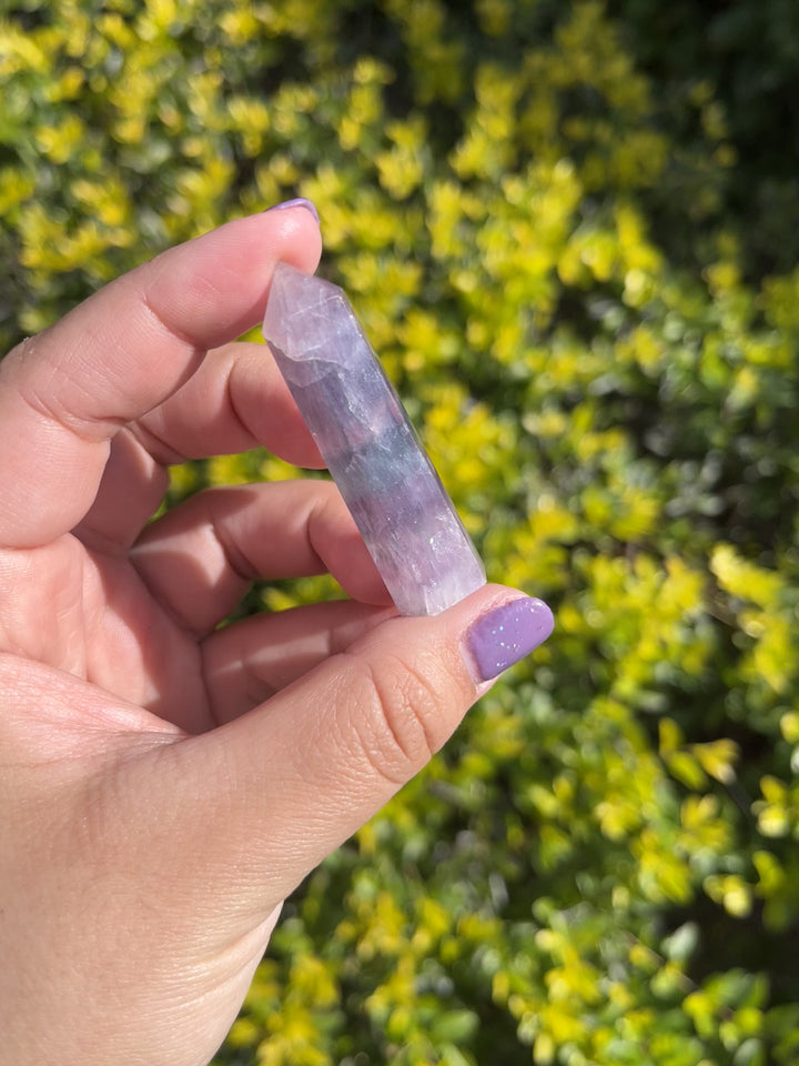 Rainbow Fluorite Tower #2