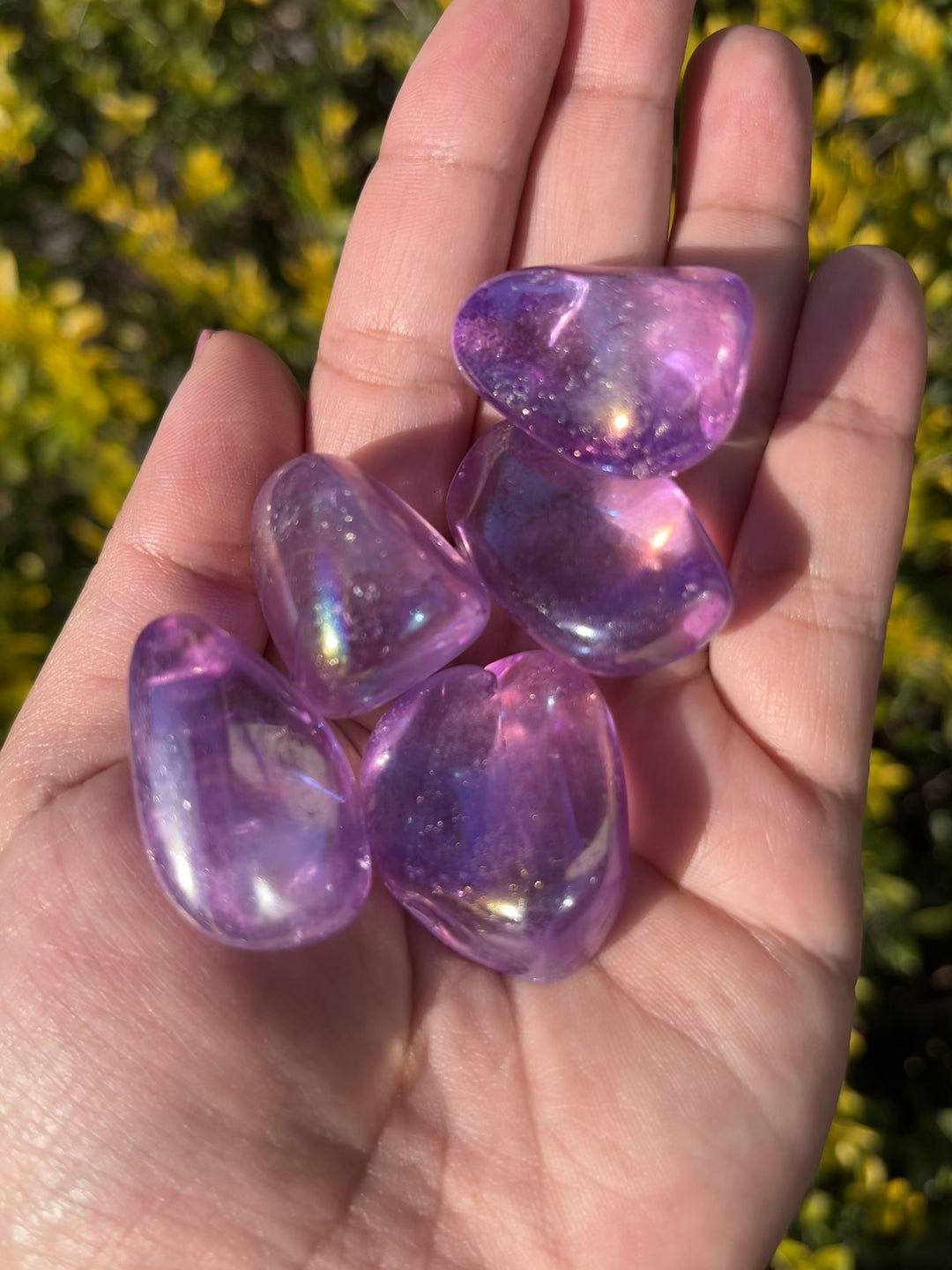 Angel Aura Amethyst Tumbles