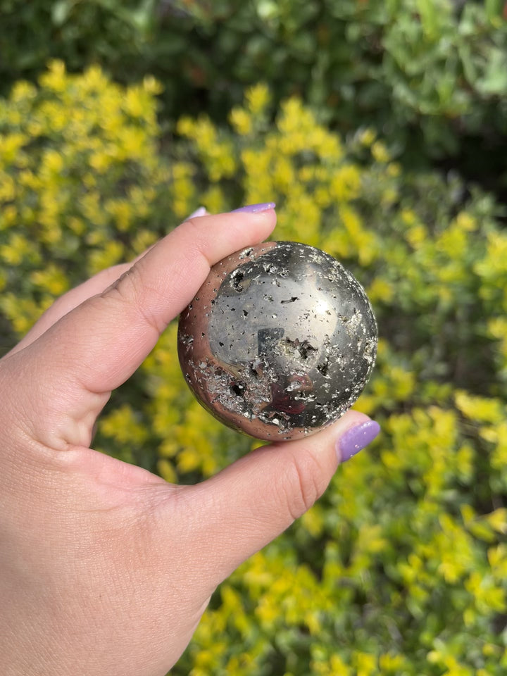Pyrite Geode Sphere #1