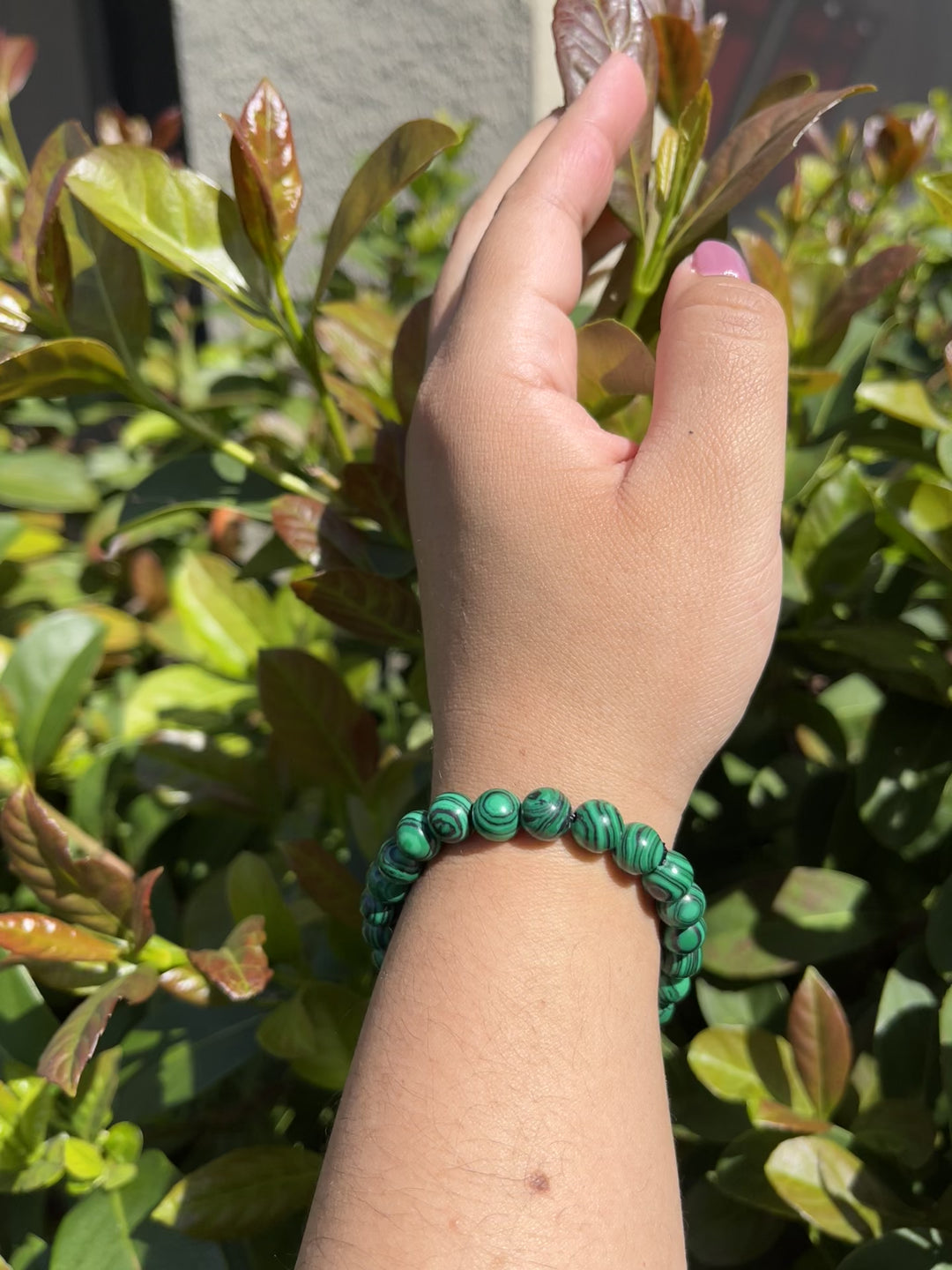 Sivalya Malachite Gemstone Beaded Bracelet