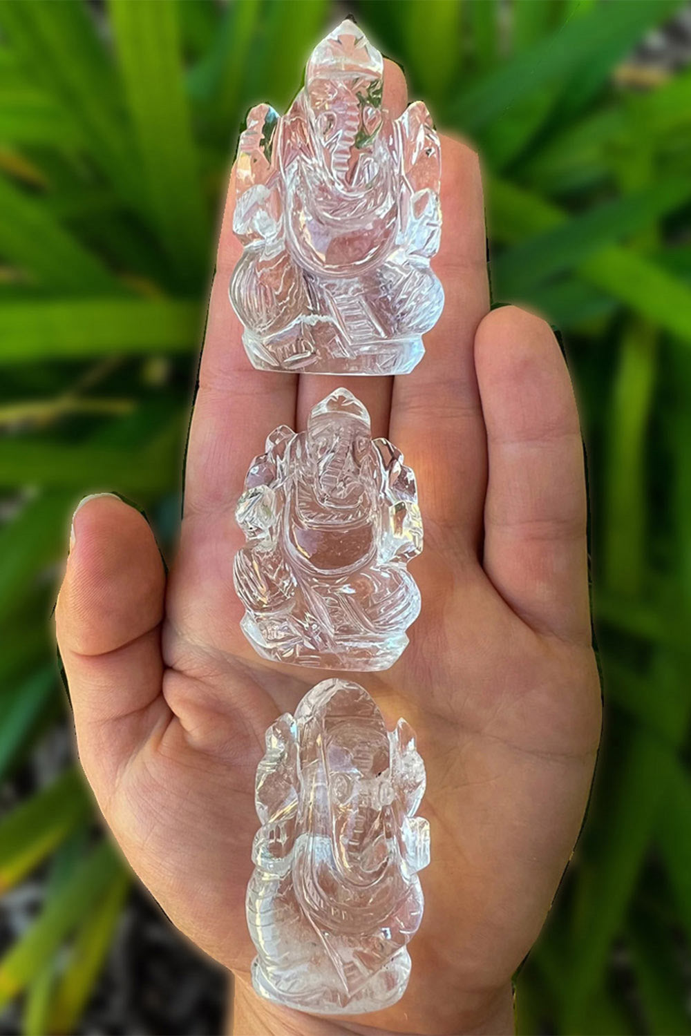 Sivalya Lord Ganesha Statue Clear Quartz