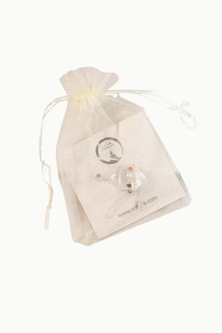 7 Chakra Crystal Quartz Pendulum