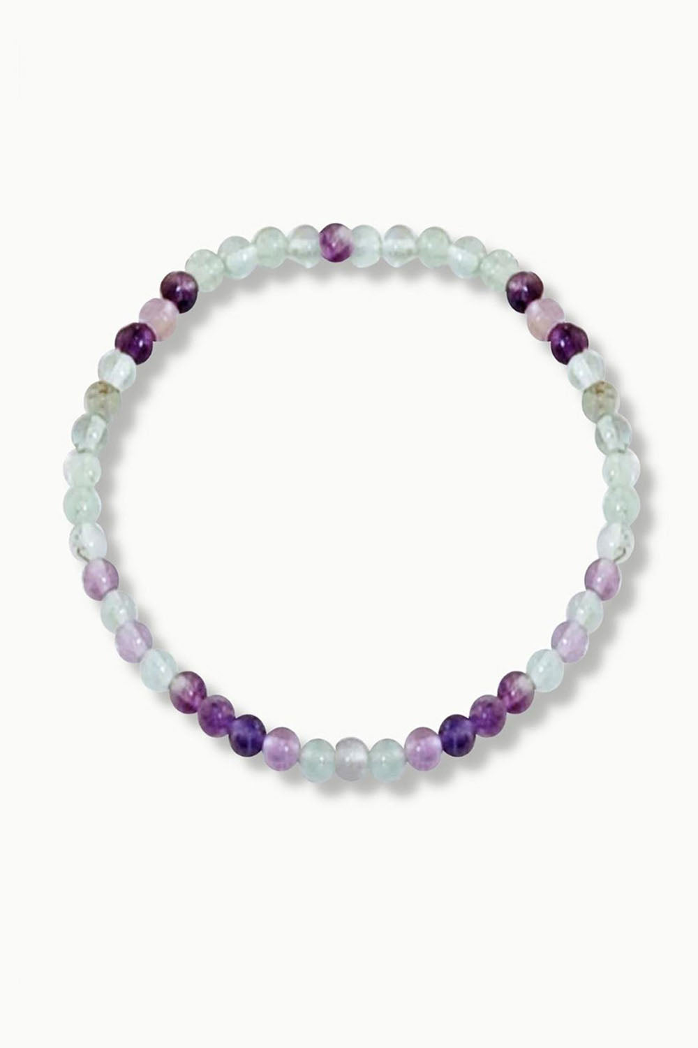 Sivalya Rainbow Fluorite Gemstone Beaded Bracelet