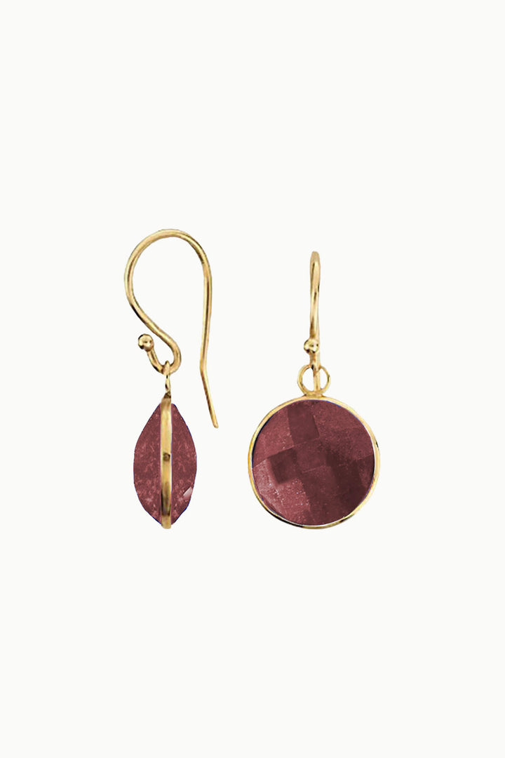 Sivalya Raw Ruby Gem Drop Earrings