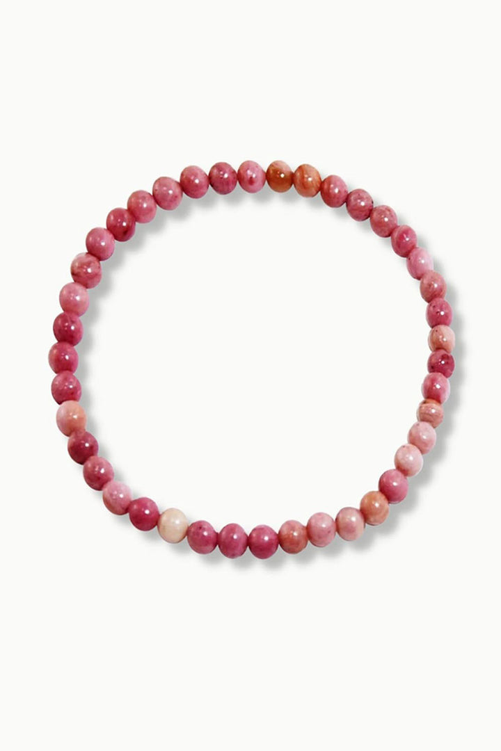 Sivalya Rhodochrosite Gemstone Beaded Bracelet