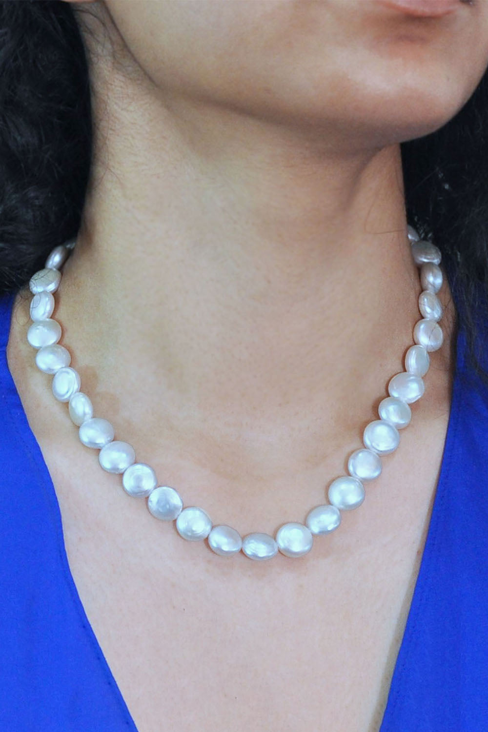 Sivalya Sienna Natural Coin Pearls Necklace