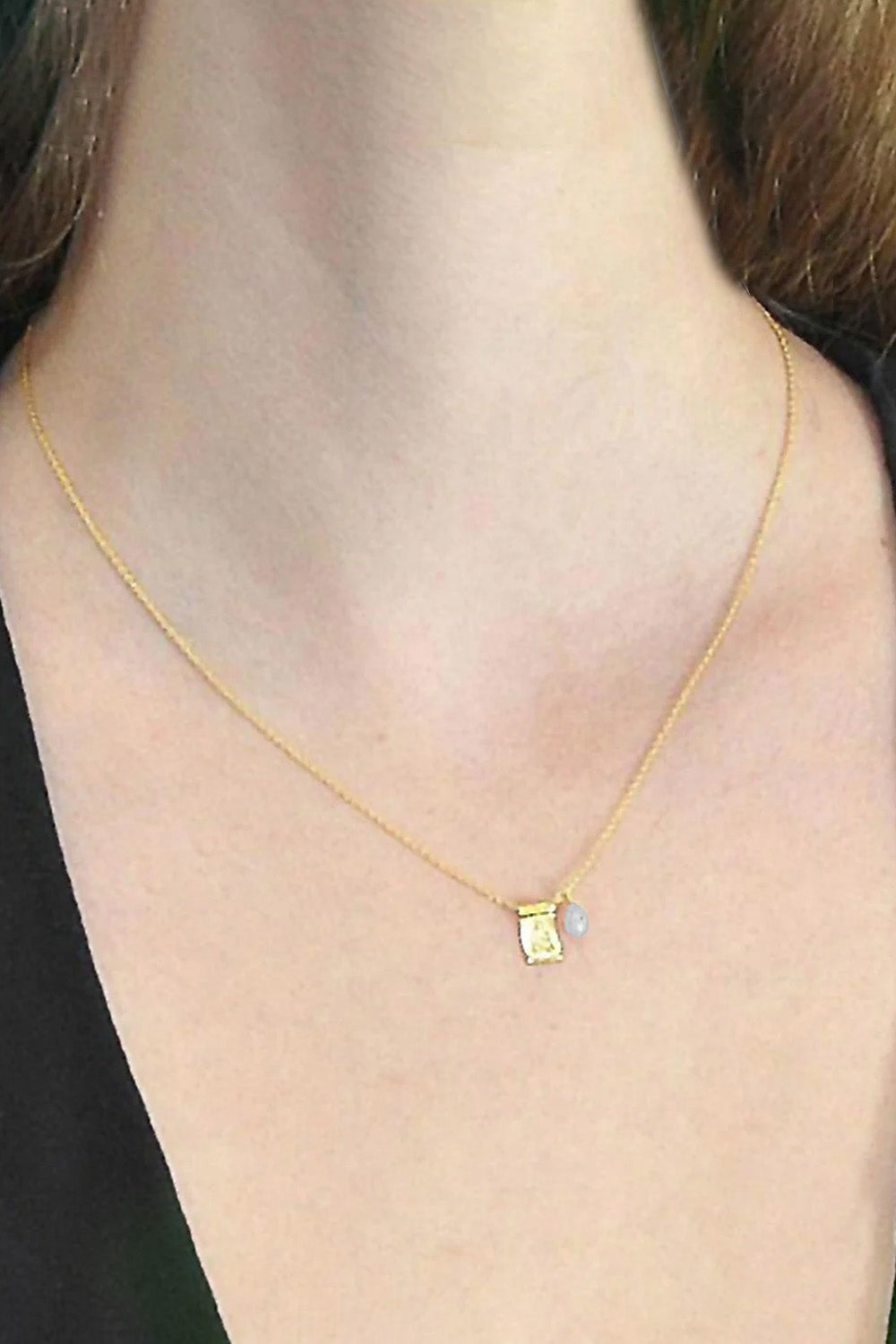 Sivalya Moonstone Dainty Buddha Necklace