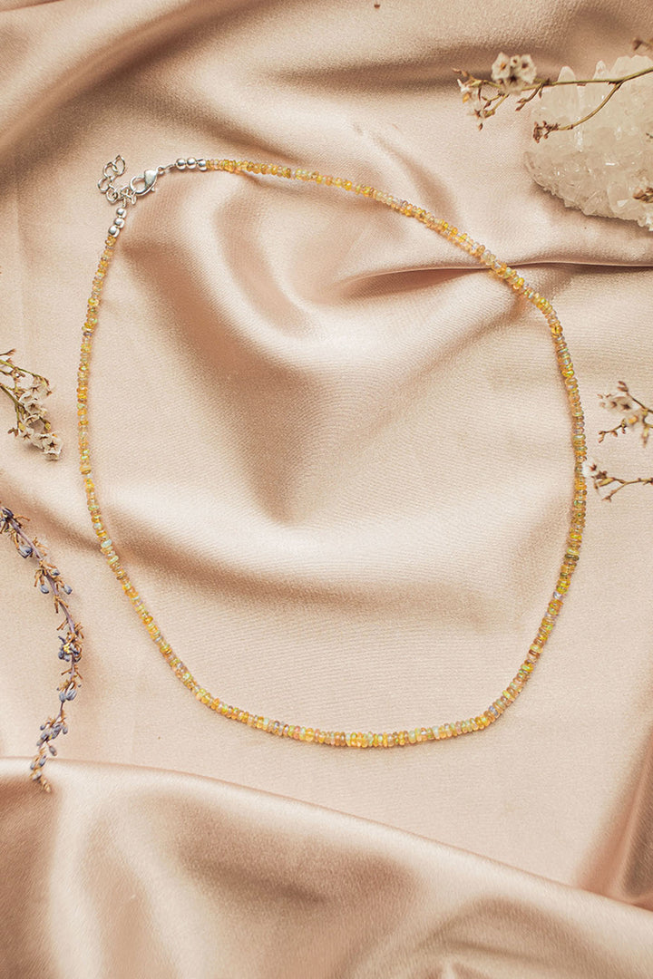 Sivalya Fire Opal Gemstone Necklace