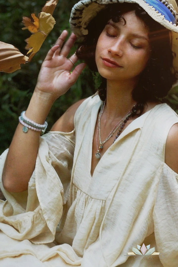 Sivalya Garnet Earth Element Mala Necklace