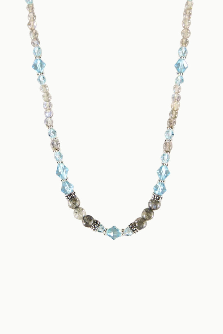 Sivalya Inspiration Labradorite and Blue Crystals Necklace