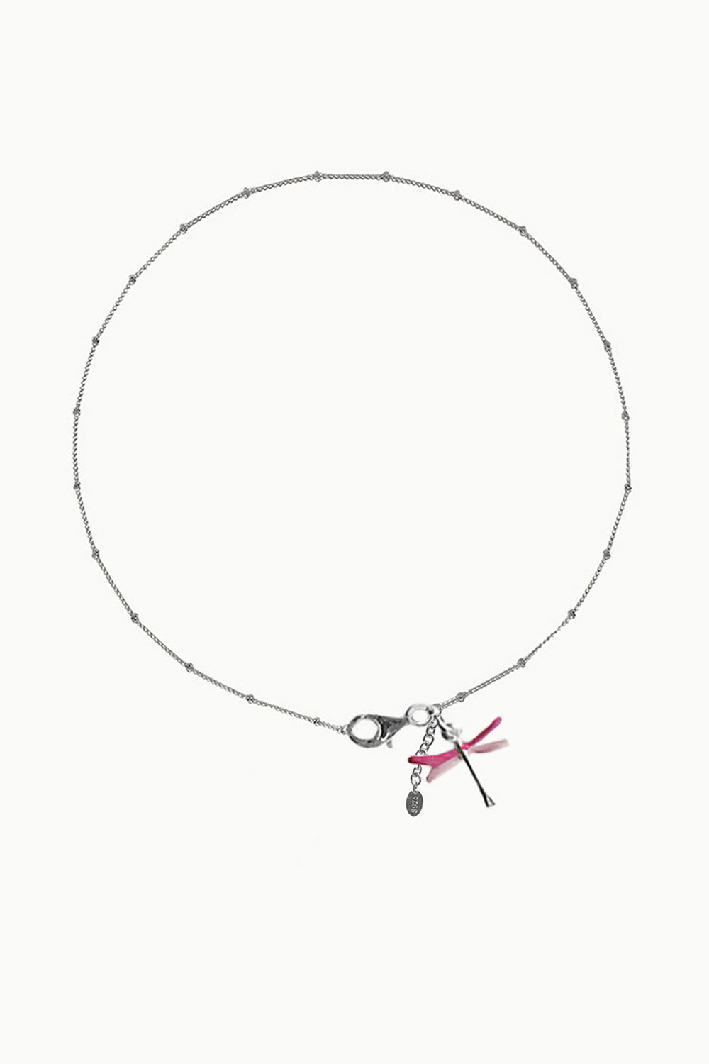 Sivalya Mia Dragonfly Anklet Sterling Silver