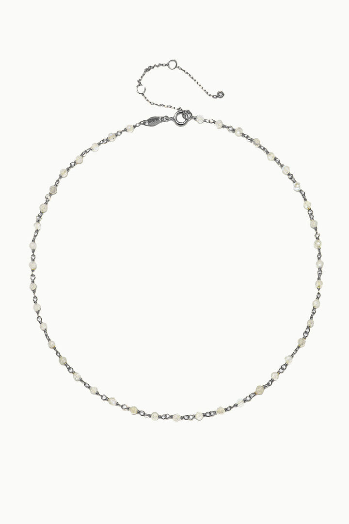 Sivalya Moonstone Beaded Link Chain Necklace