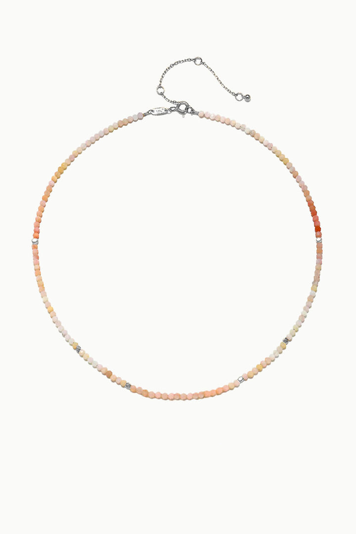 Sivalya Peach Moonstone Beads Necklace