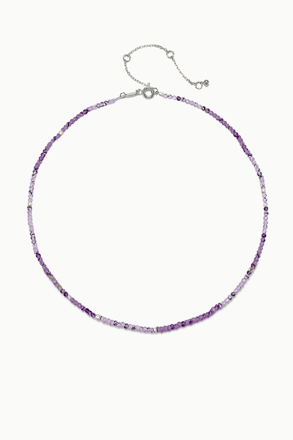 Sivalya Purple Fluorite Beads Necklace