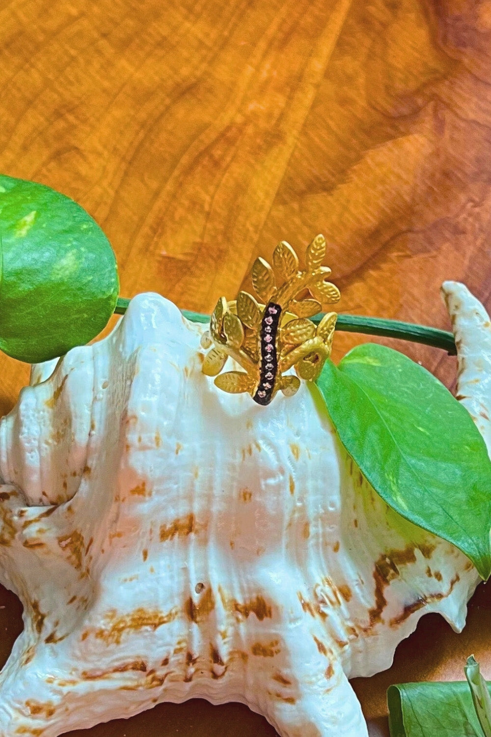 Tree of Life Polki Diamonds Ring for Women Gold | Sivalya