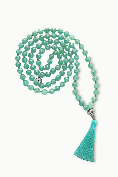 Aventurine Mala Necklace, 108 Beads