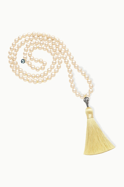 Pearl Mala Necklace, 108 Beads
