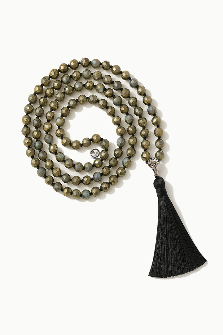 Sivalya Intention Setting Labradorite and Pyrite Mala