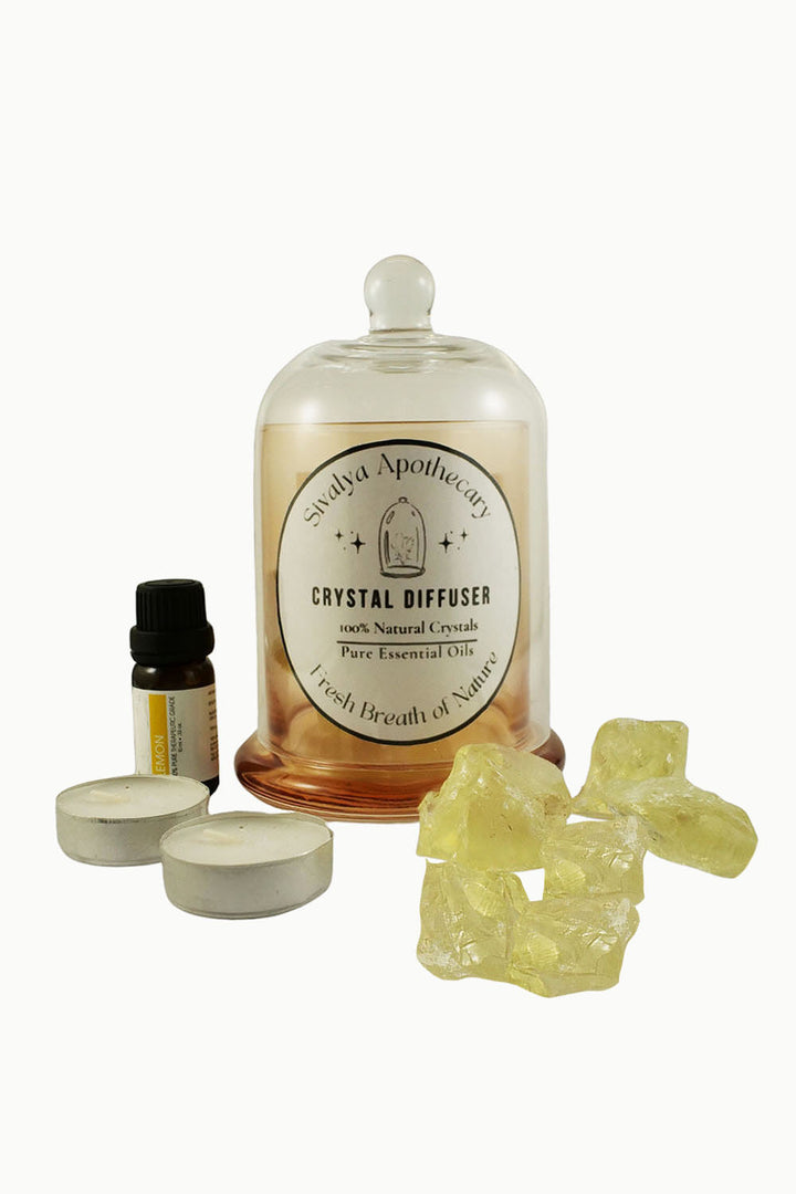 Sivalya Abundance Manifesting Crystal Diffuser - Yellow Calcite and Lemon Oil