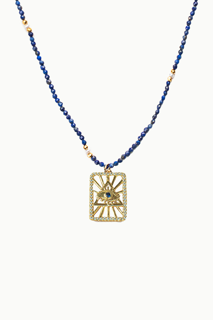 All Seeing Eye Lapis Necklace