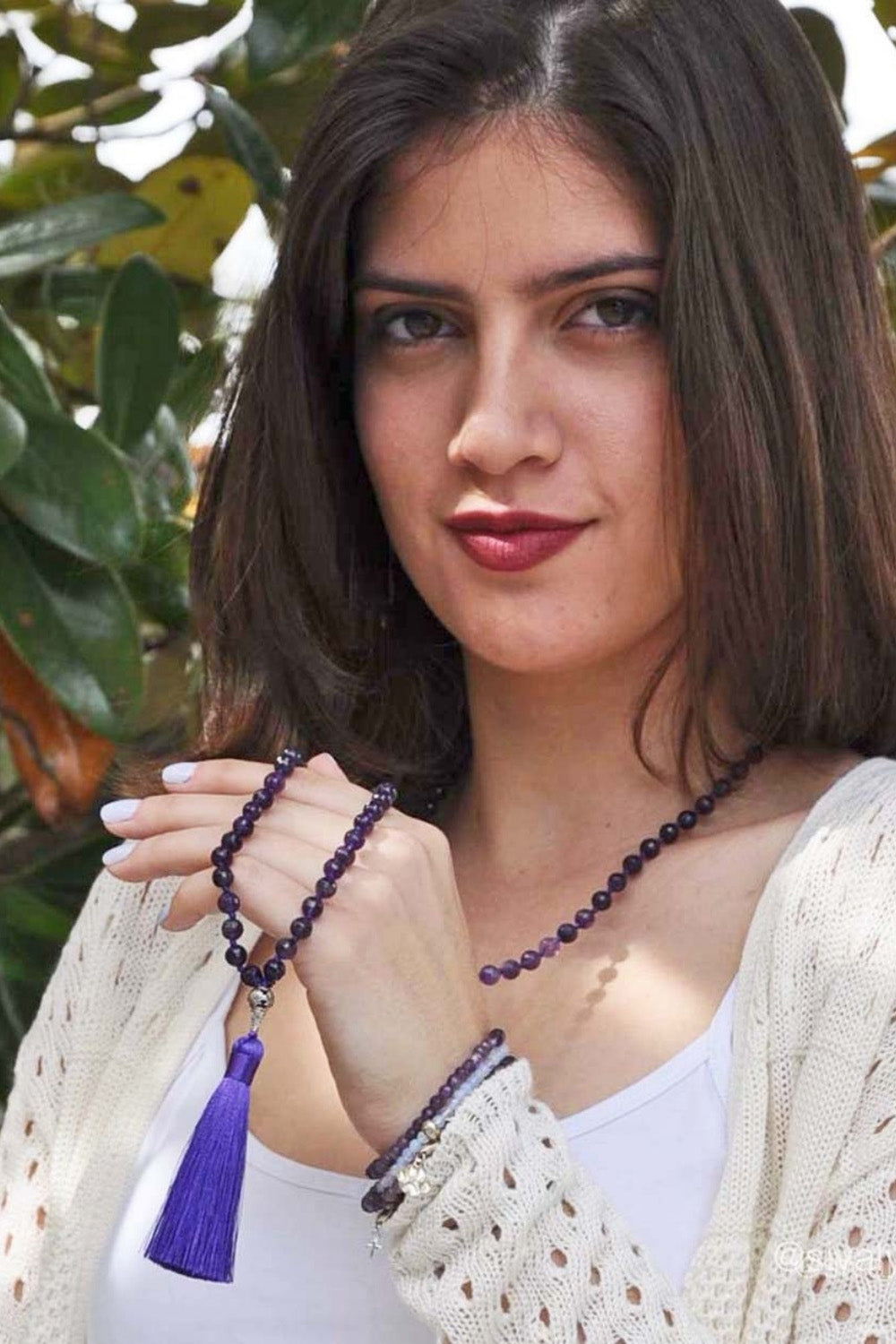 Sivalya Grounded in Peace Amethyst Mala